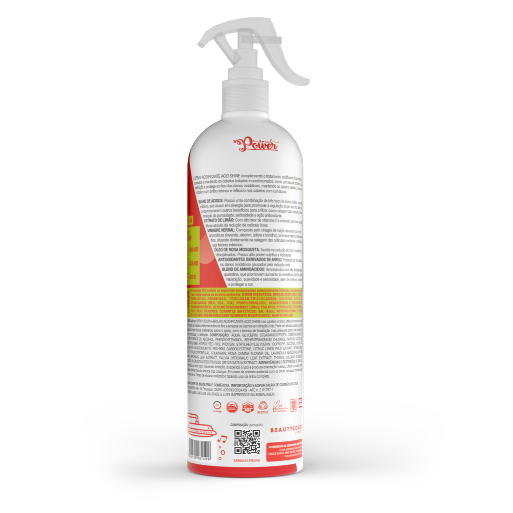 Spray Acidificante Soul Power S.O.S pH + Brilho Acid Shine 315ml