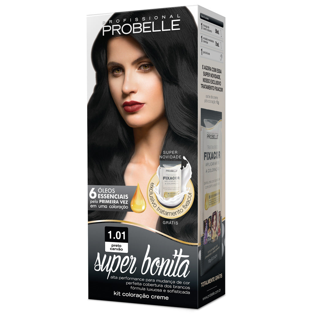 Coloração Probelle Super Bonita Preto Carvão 1.01