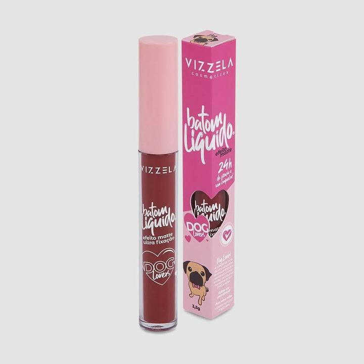 Batom Líquido Matte Vizzela Pug 3,5 g