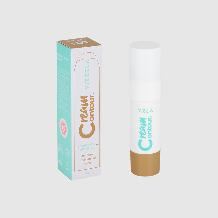 Contorno em Stick Vizzela Cream Contour Cor 01 7g