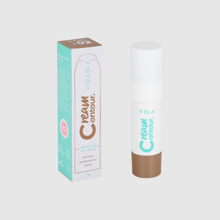 Contorno em Stick Vizzela Cream Contour Cor 02 7g