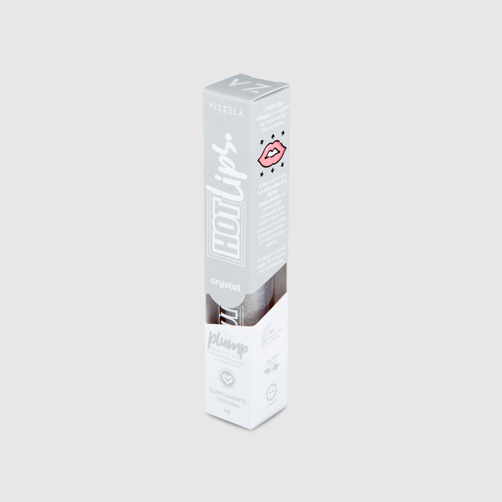 Gloss Labial Vizzela Hot Lips Crystal 4g