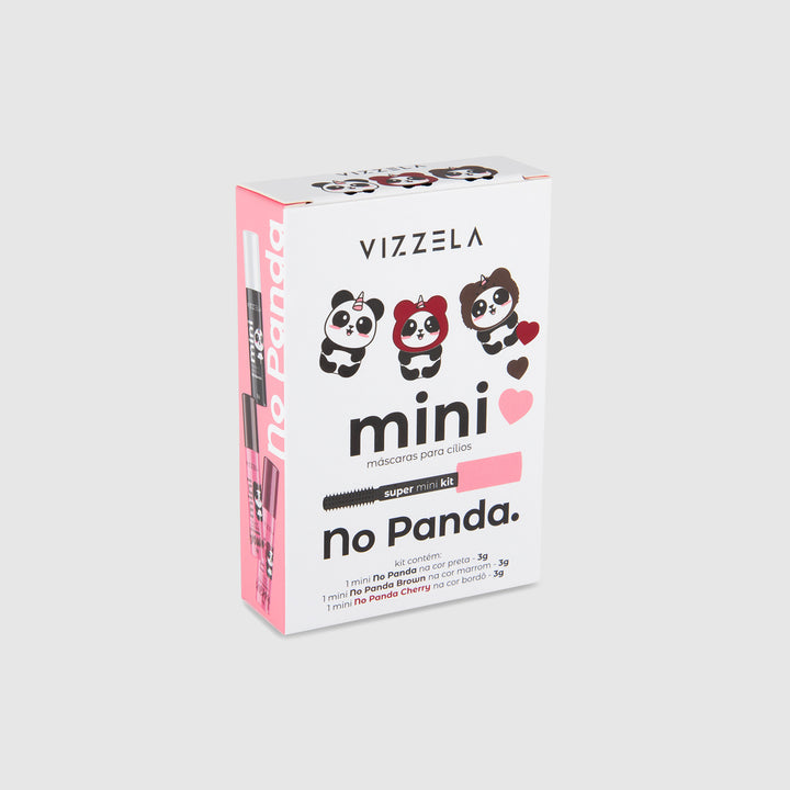 Kit Vizzela com 3 Mini Máscaras para Cílios No Panda