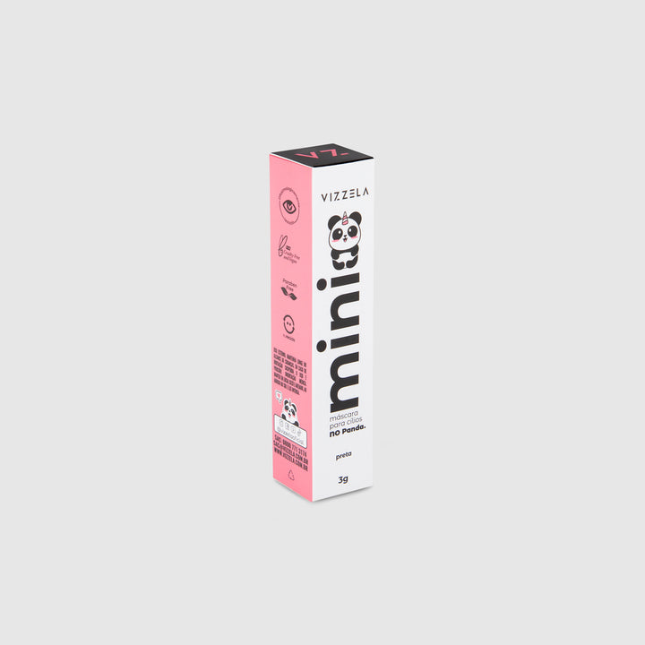 Máscara de Cílios Vizzela Mini No Panda Preta 3 g