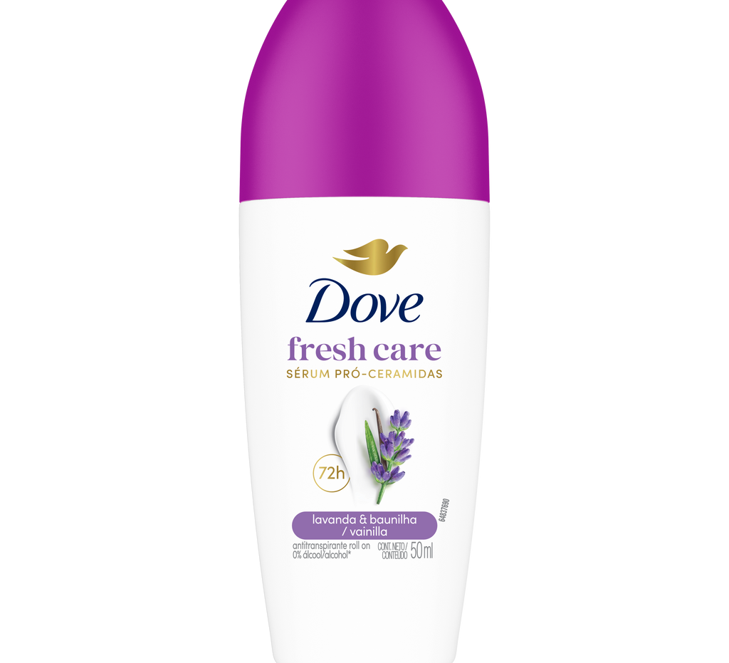Desodorante Roll-On Dove Fresh Care Lavanda e Baunilha 50 ml