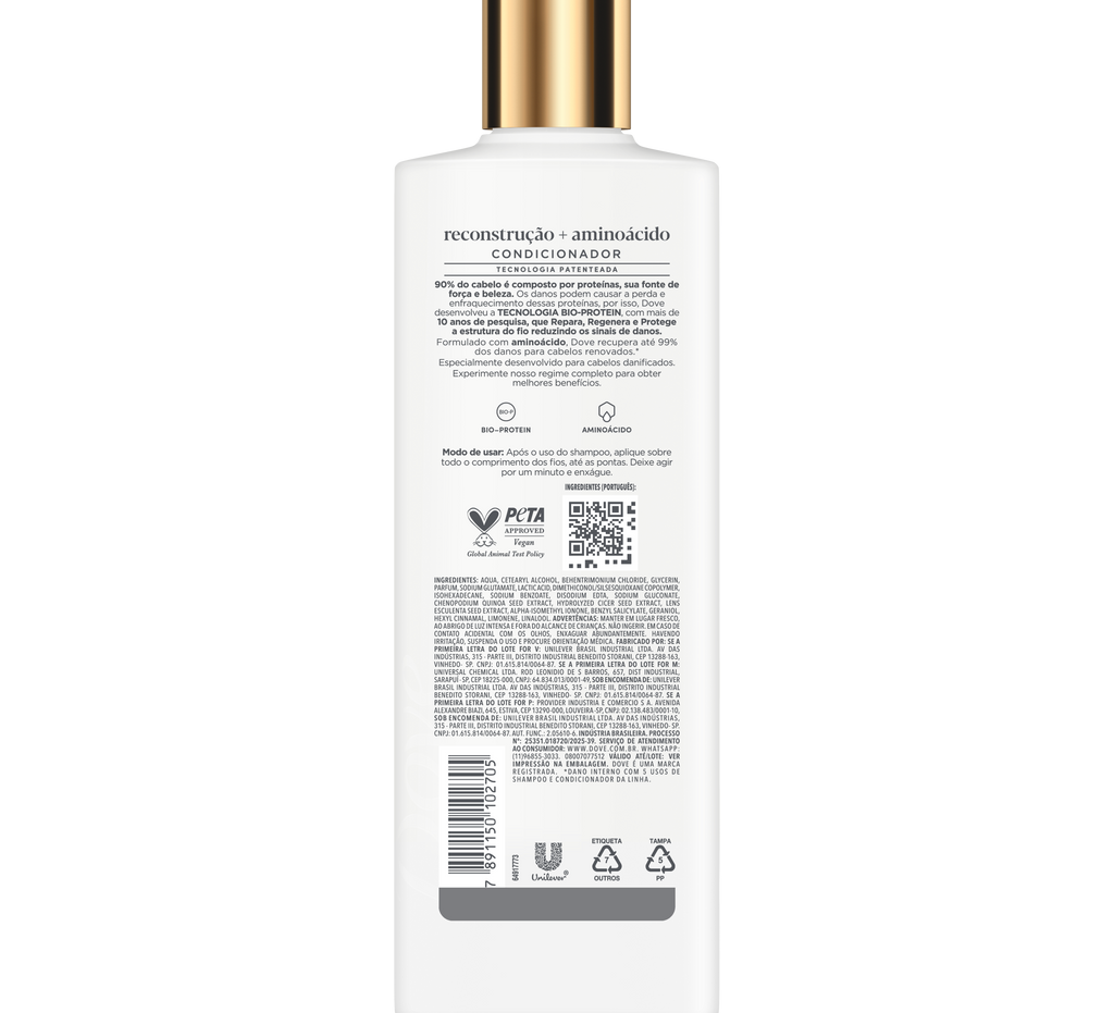 Condicionador Dove Reconstrução + Aminoácidos 370ml