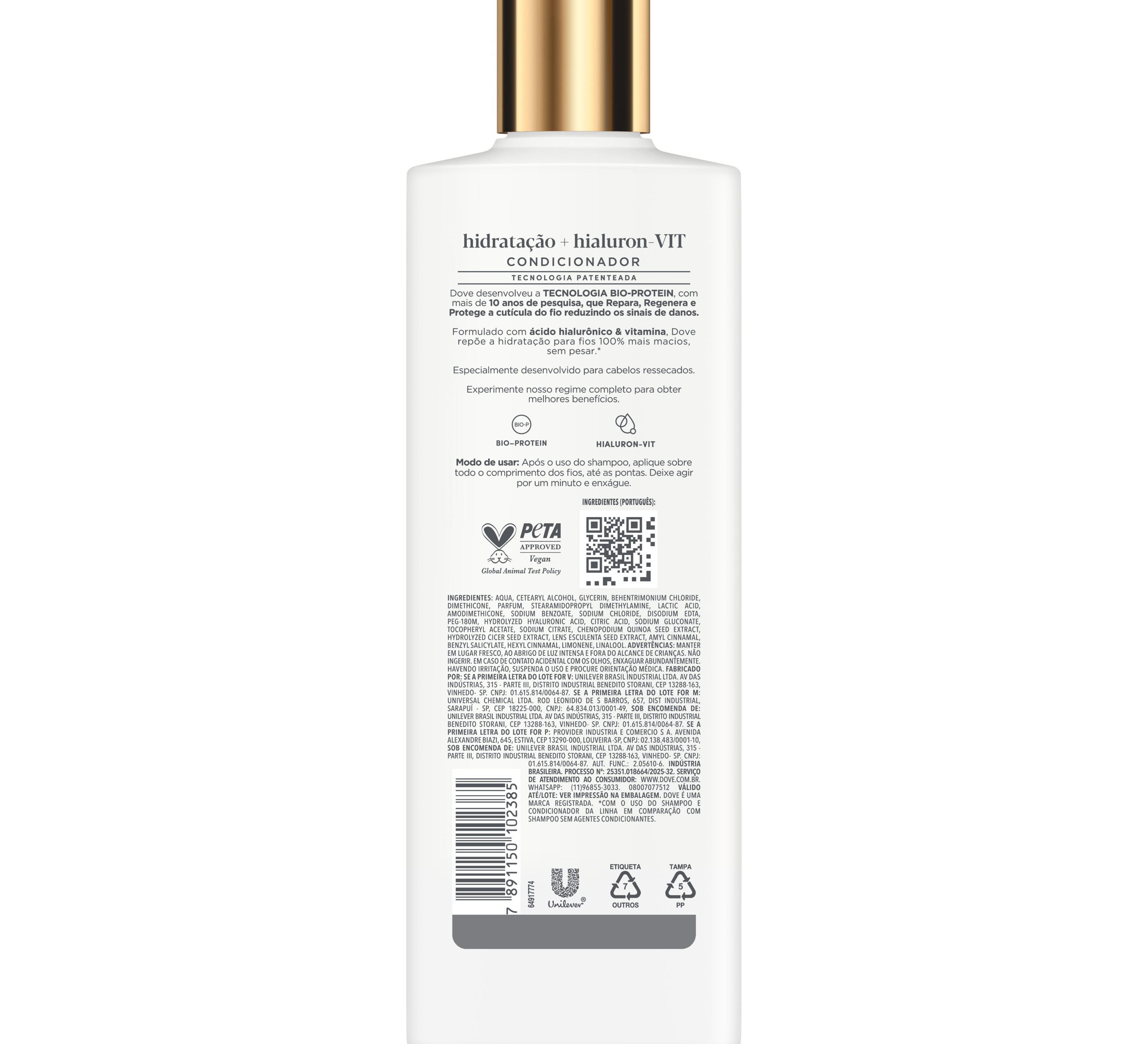 Condicionador Dove Hidratação + Hialuron-VIT 370ml