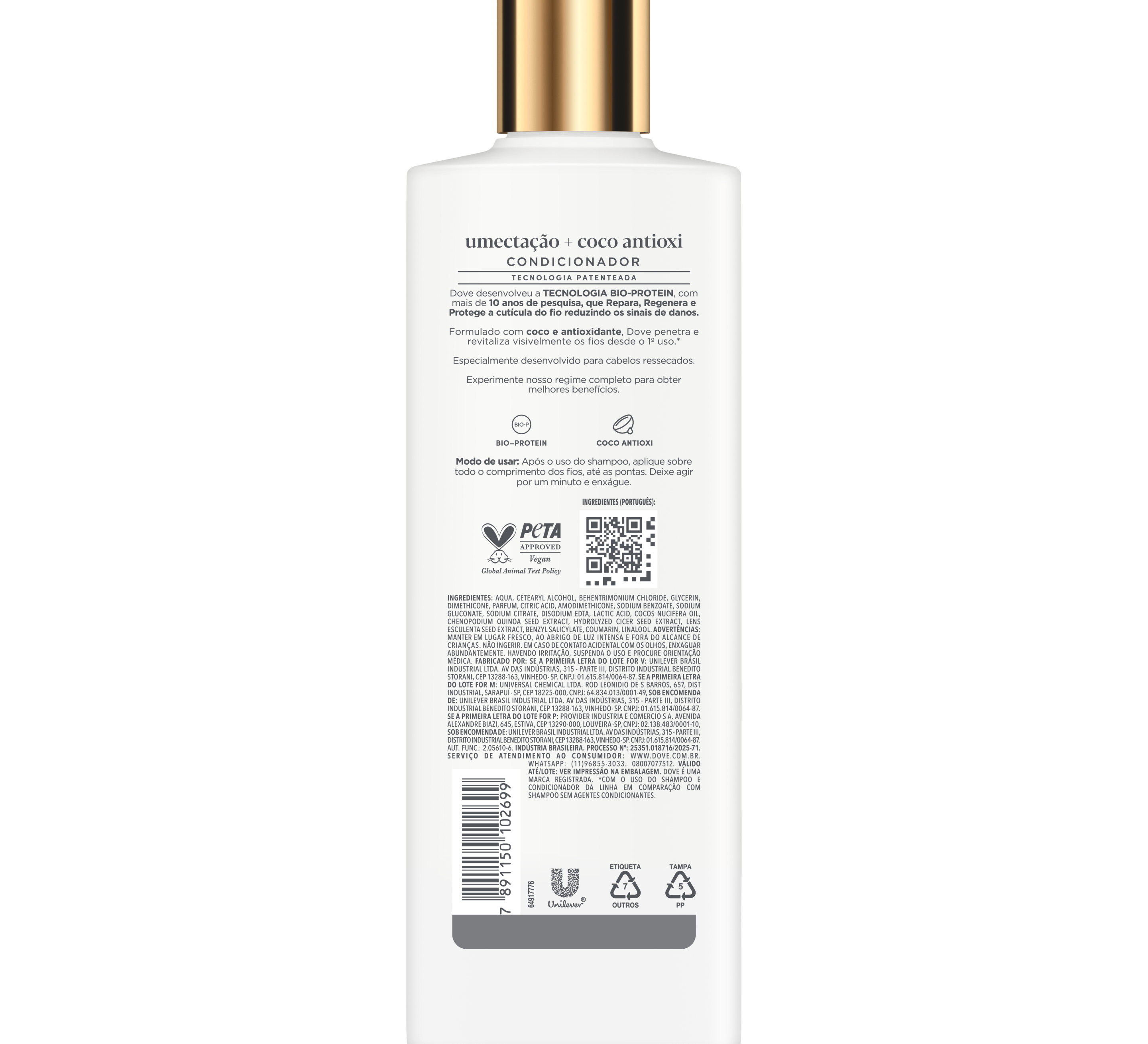 Condicionador Dove Umectação + Coco Antiox 370ml