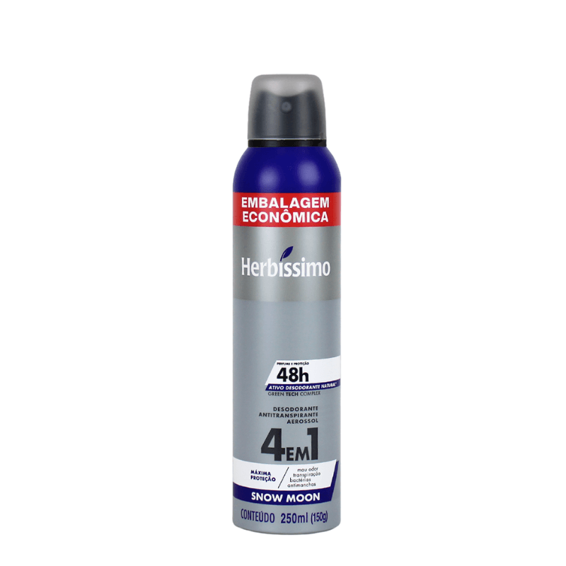 Desodorante Antitranspirante Aerosol Herbíssimo Snow Moon 250ml
