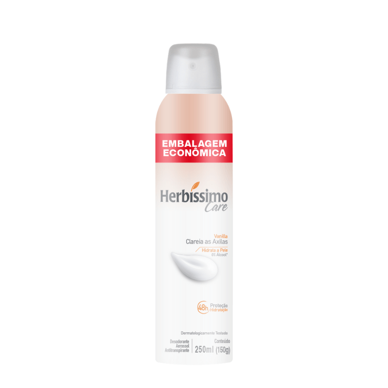 Desodorante Antitranspirante Aerosol Herbíssimo Vanilla 250ml