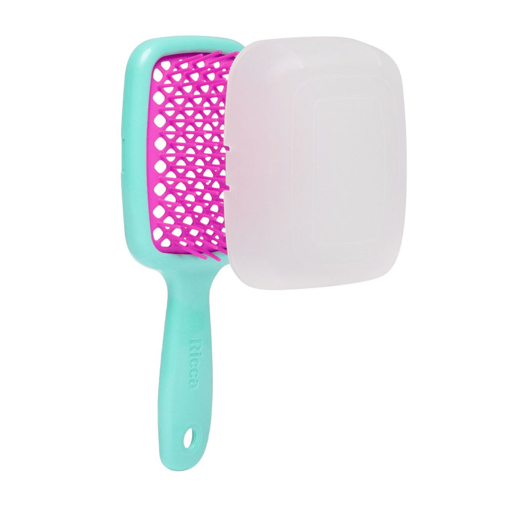 Escova de Cabelo Ricca Flex Go Mini Aqua