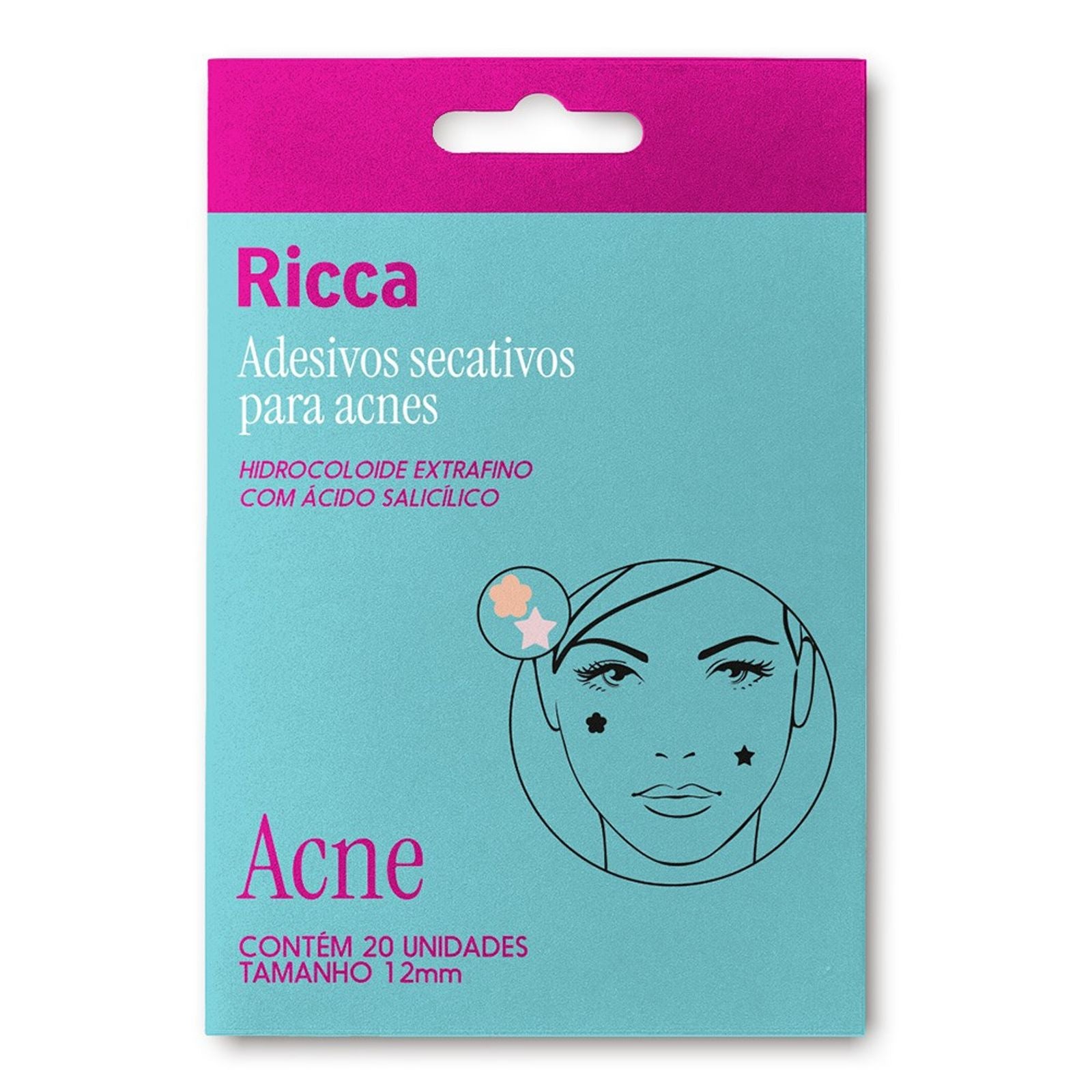 Adesivo Secativo para Acne Ricca Flor e Estrela