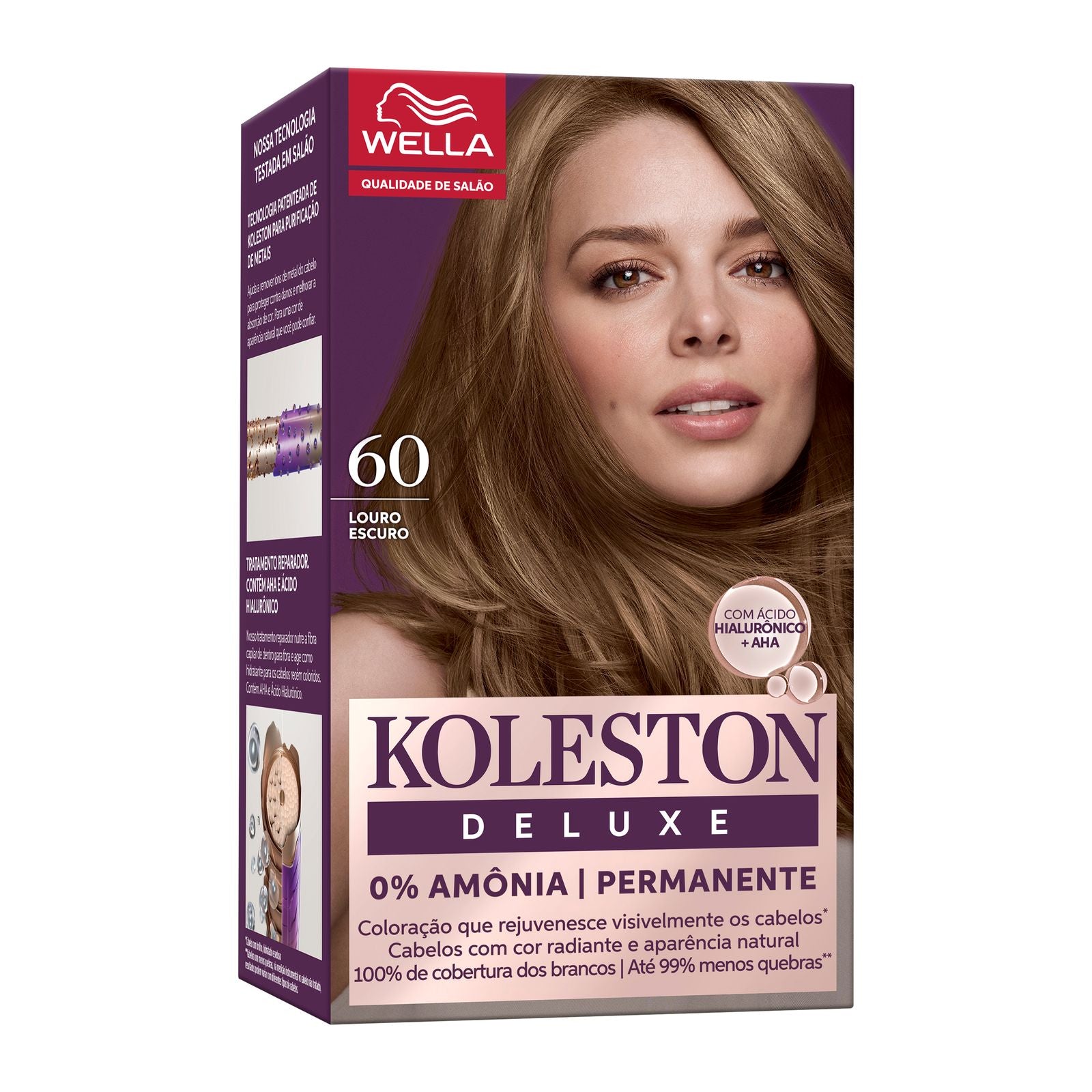 Coloração Koleston Deluxe Sem Amônia 6.0 Louro Escuro