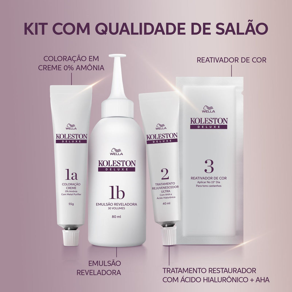Coloração Koleston Deluxe Sem Amônia 6.0 Louro Escuro