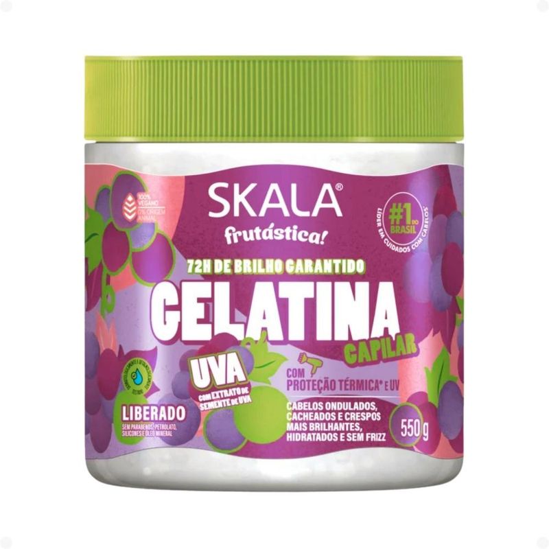Gelatina Capilar Skala Uva 550g