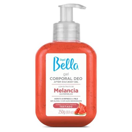 Gel Corporal Depil Bella Melancia Sem Álcool 250g