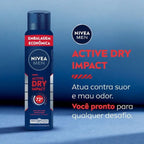 Desodorante Aerosol Nivea Men Active Dry Impact 200ml