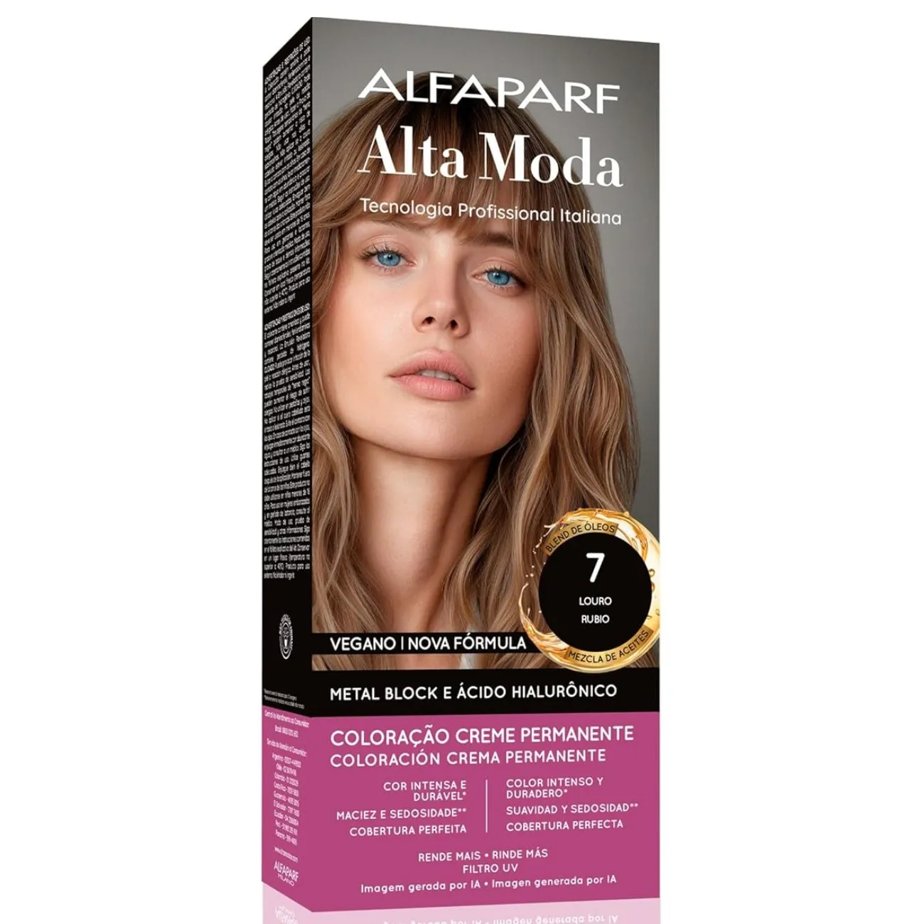 Coloração Alfaparf Alta Moda 7.0 Louro 150g
