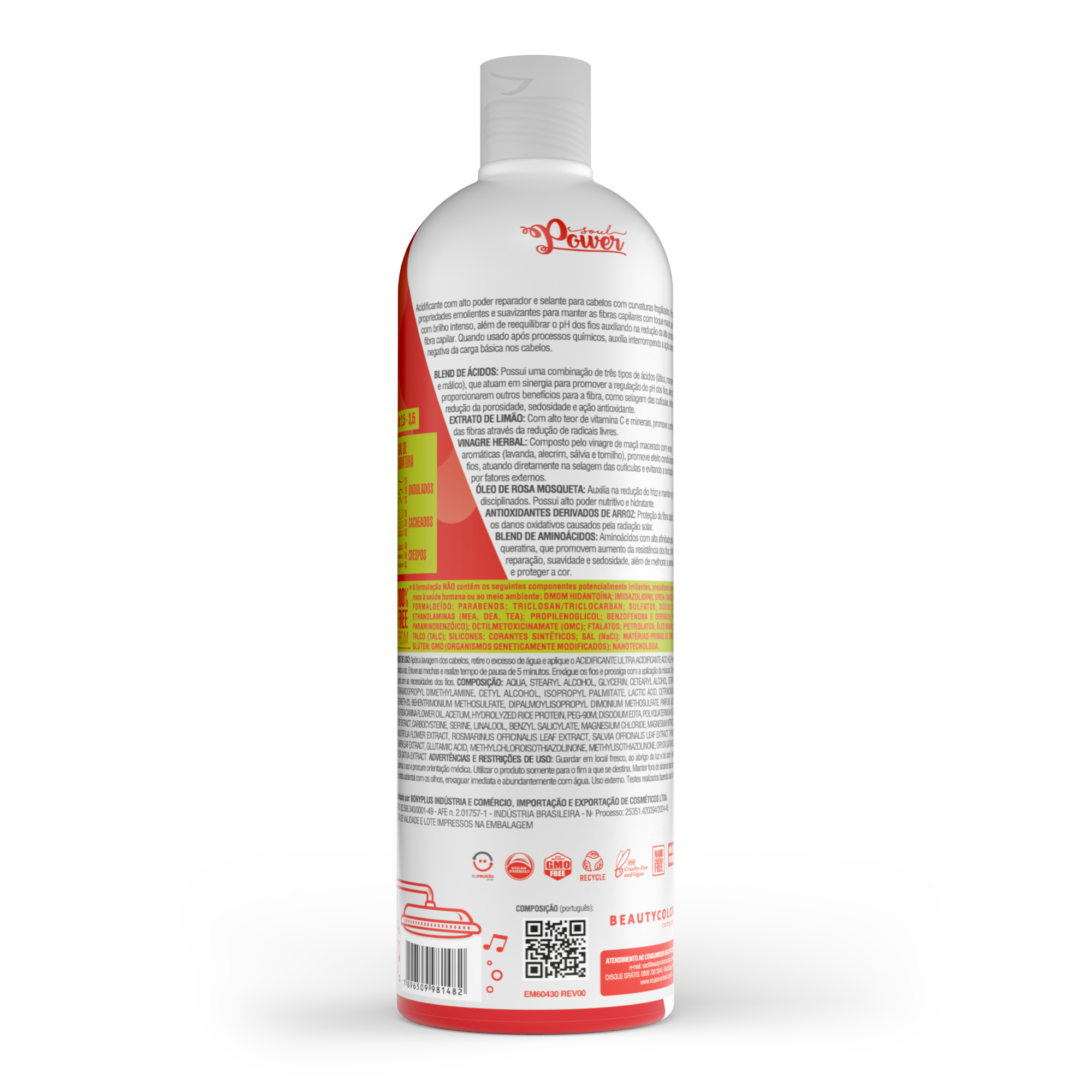 Acidificante Capilar Soul Power Acid Help Ultra 315 ml