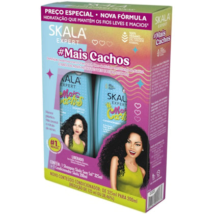 Kit Skala Shampoo 325ml + Condicionador 200ml #Mais Cachos