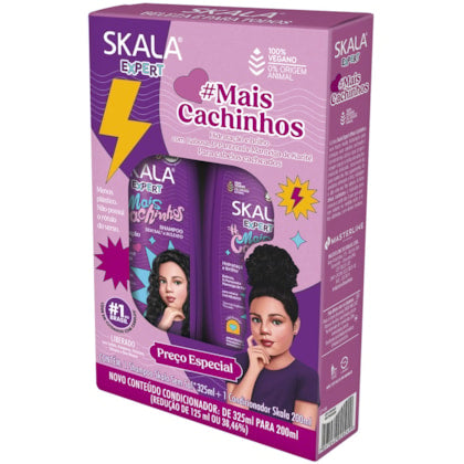 Kit Skala Shampoo 325ml + Condicionador 200ml #Mais Cachinhos