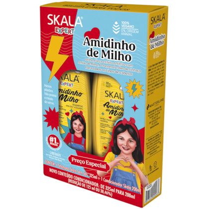 Kit Skala Shampoo 325ml + Condicionador 200ml Amido de Milho