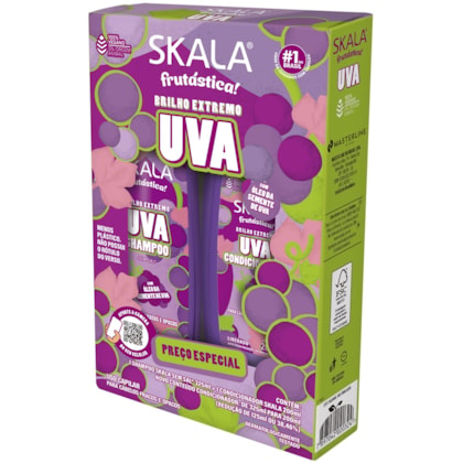 Kit Skala Shampoo 325ml + Condicionador 200ml Uva
