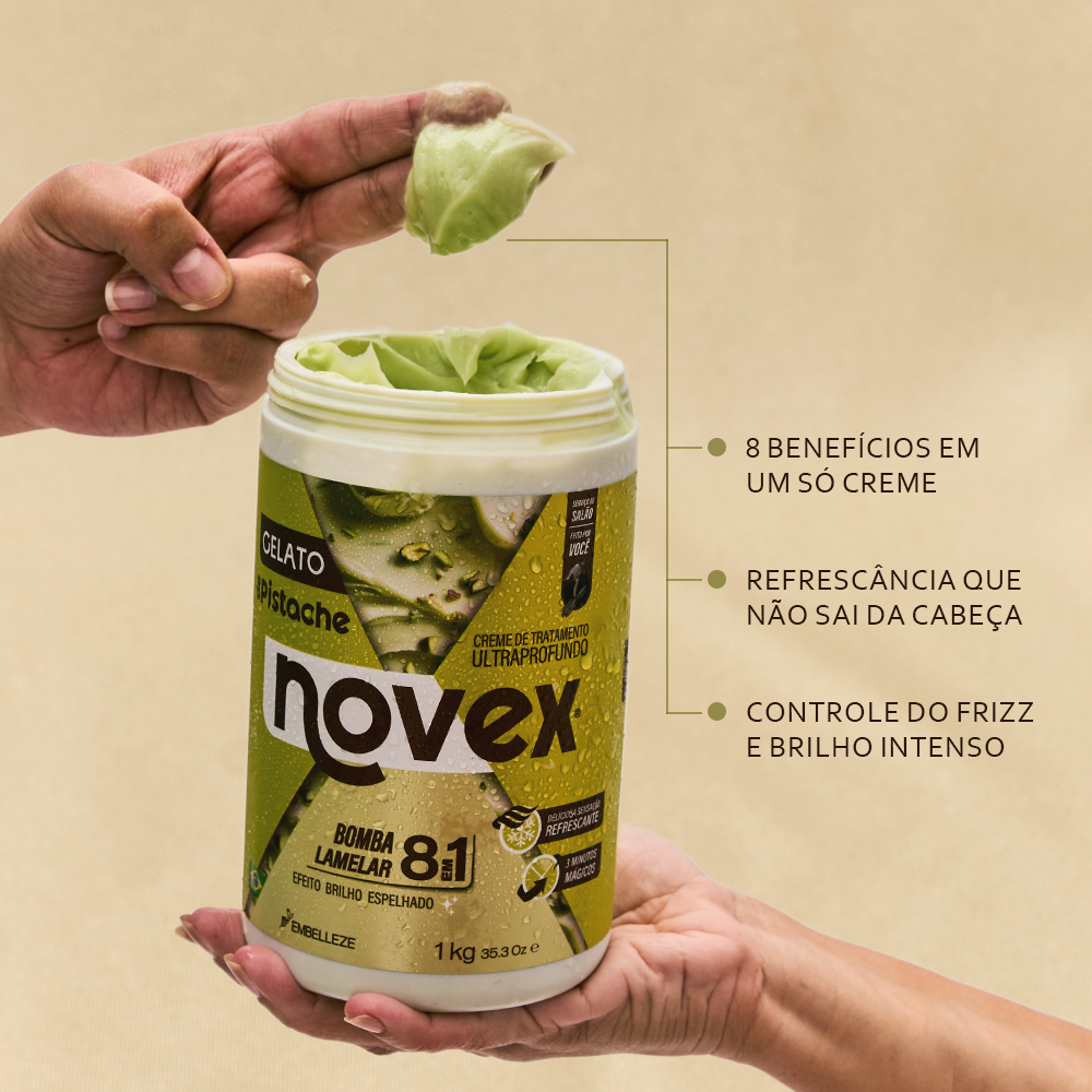 Creme de Tratamento Embelleze Novex Pistache 400g