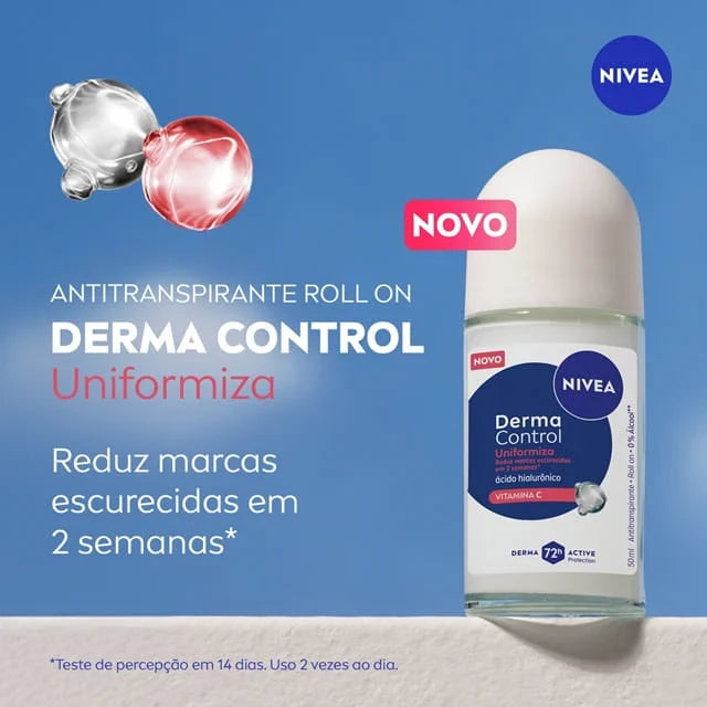 Desodorante Roll-On Nivea Derma Control Uniformiza 50 ml