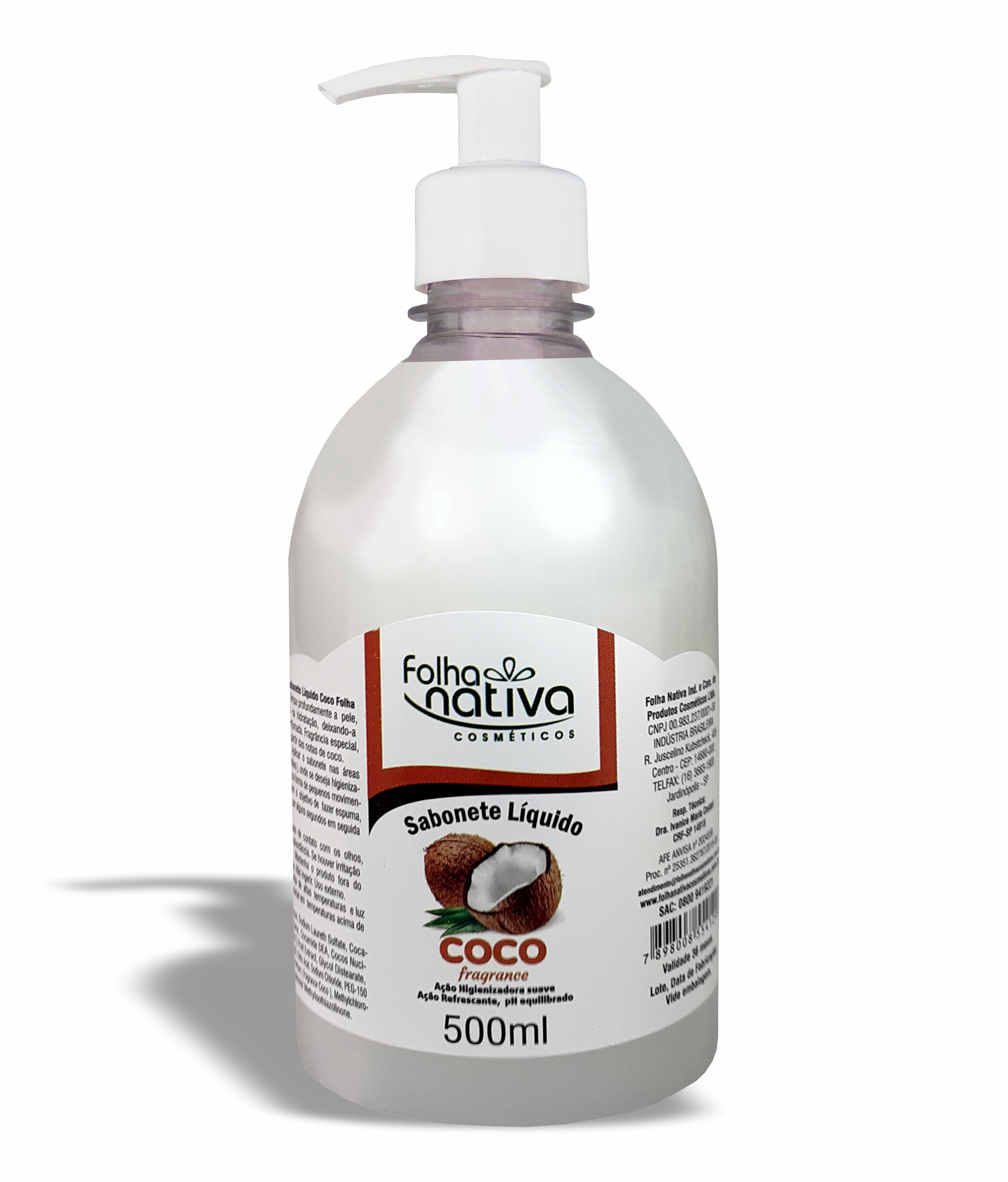 Sabonete Líquido Folha Nativa Coco 500 ml