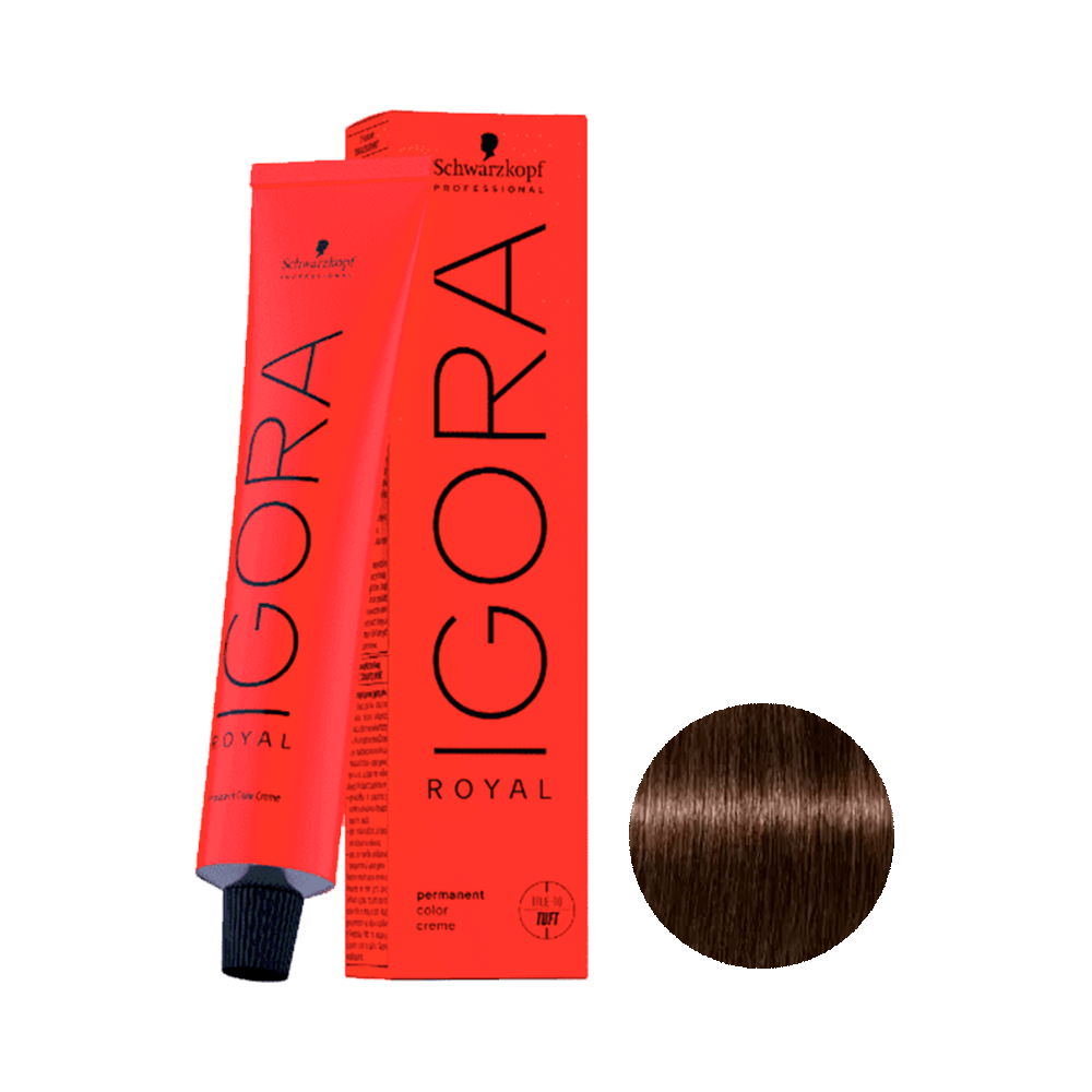 Coloração Igora Royal 5-65 Marrom Claro Café Dourado 60 g