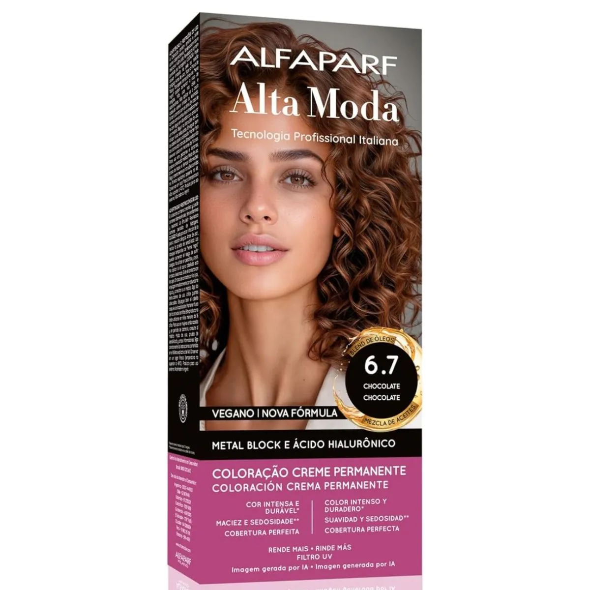 Coloração Alfaparf Alta Moda 6.7 Chocolate 150g