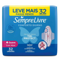 Absorvente Sempre Livre Adapt Plus Cobertura Suave com Abas 32 Unidades