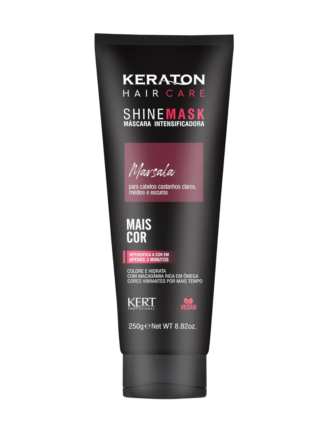 Máscara Tonalizante Keraton Shine Mask Marsala 240 g