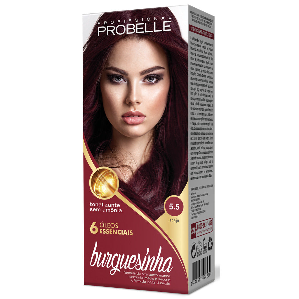 Tonalizante Probelle Burguesinha Acaju 5.5