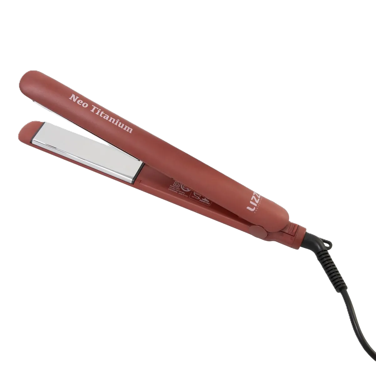 Prancha Lizz Neo Titanium Vermelha Bivolt