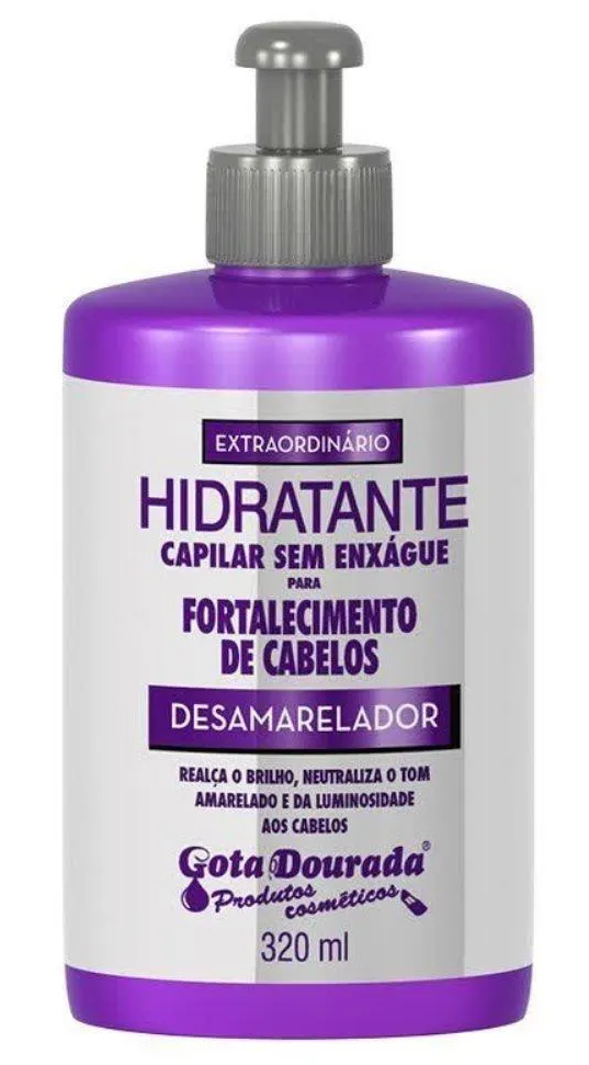 Creme para Pentear Gota Dourada Desamarelador 320g