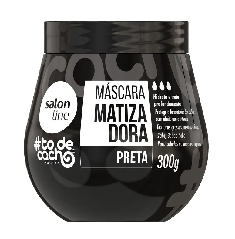 Máscara Matizadora Salon Line #ToDeCacho Preta 300 g