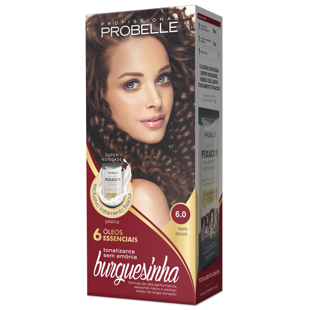 Tonalizante Probelle Burguesinha Louro Escuro 6.0