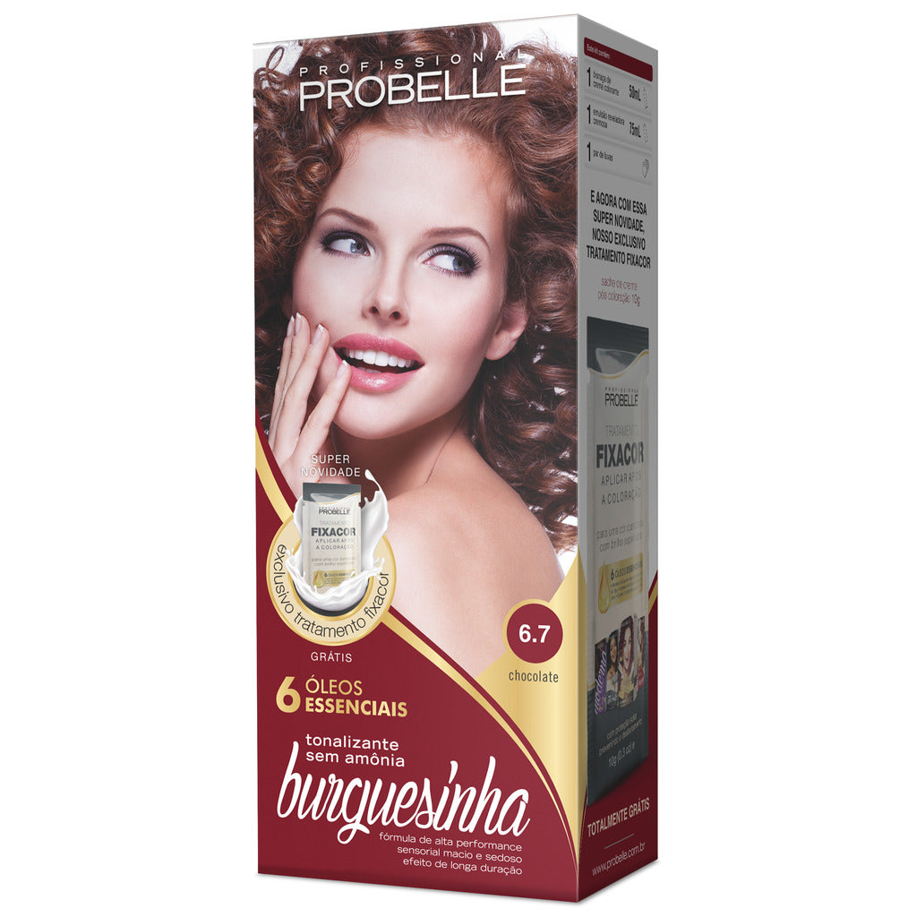 Tonalizante Probelle Burguesinha Chocolate 6.7