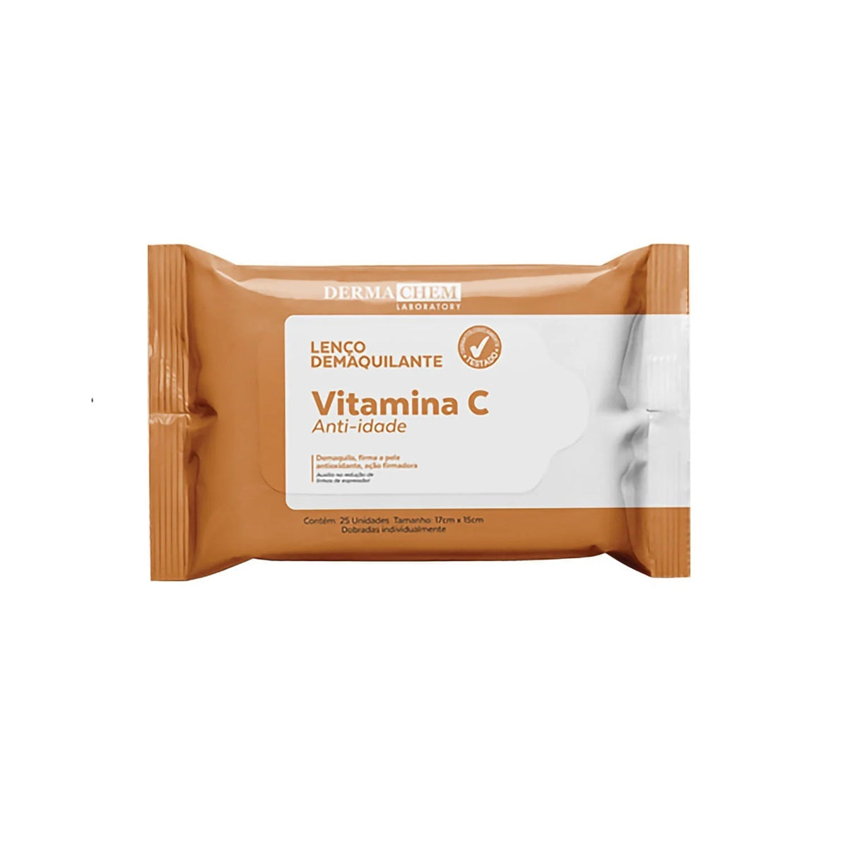 Lenços Demaquilantes Dermachem Vitamina C 25 Unidades
