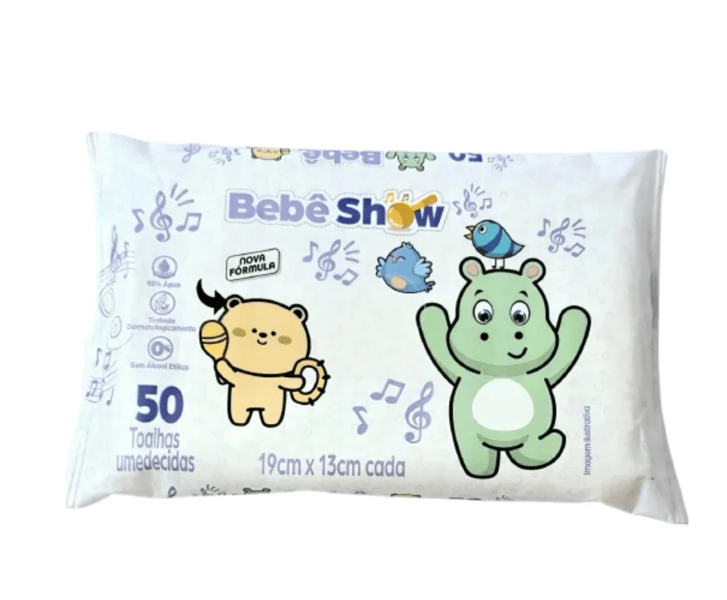Toalha Umedecida Bebê Show 50un