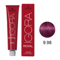 Coloração Igora Royal 9.98 Louro Extra Claro Violeta Vermelho 60 g