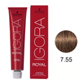 Coloração Igora Royal 7.55 Louro Médio Dourado Extra 60 g