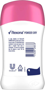 Desodorante Antitranspirante Stick Rexona Powder Dry 45 g