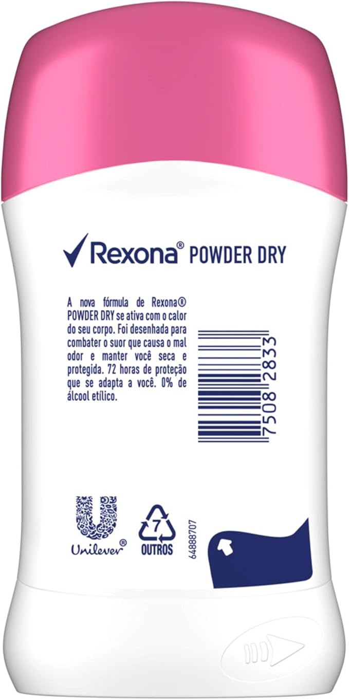 Desodorante Antitranspirante Stick Rexona Powder Dry 45 g