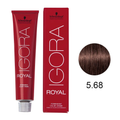 Coloração Igora Royal 5.68 Castanho Claro Marrom Vermelho 60 g