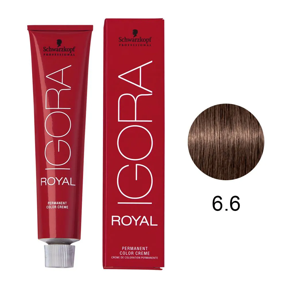 Coloração Igora Royal 6.6 Louro Escuro Marrom 60 g