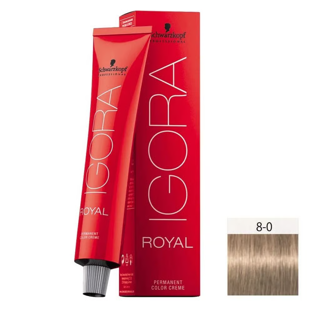 Coloração Igora Royal 8.0 Louro Claro 60 g