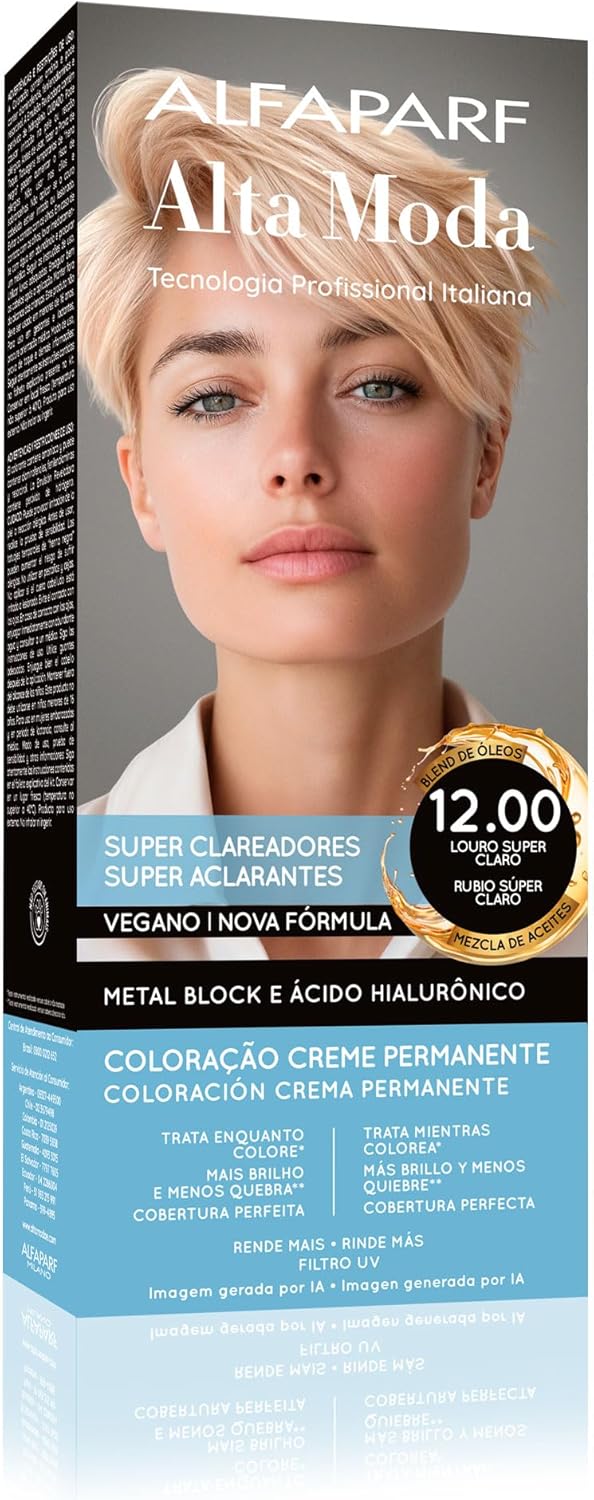 Coloração Alfaparf Alta Moda Especial 12.00 Louro Super Claro 150g